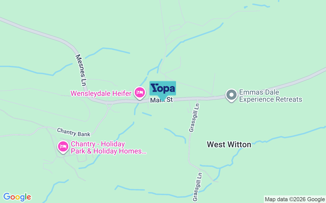 Map showing the location of DL8 4LP