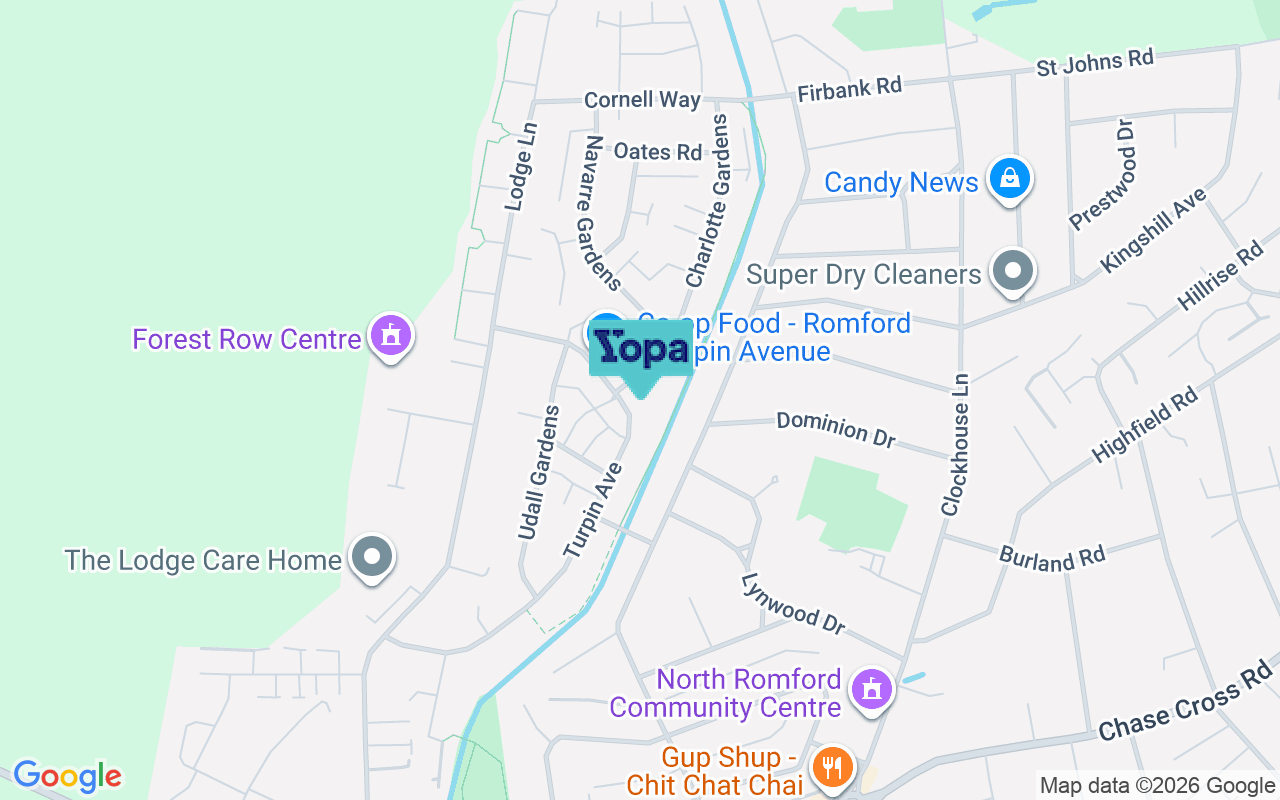 Map showing the location of RM5 2EW
