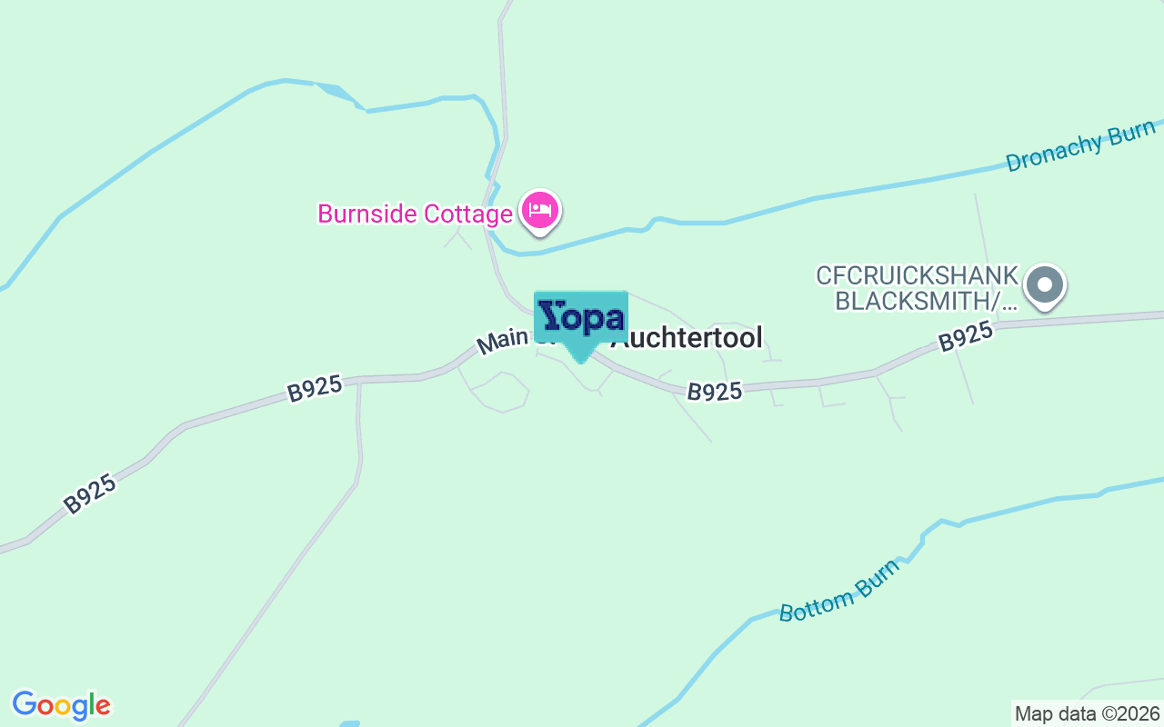 Map showing the location of KY2 5XU