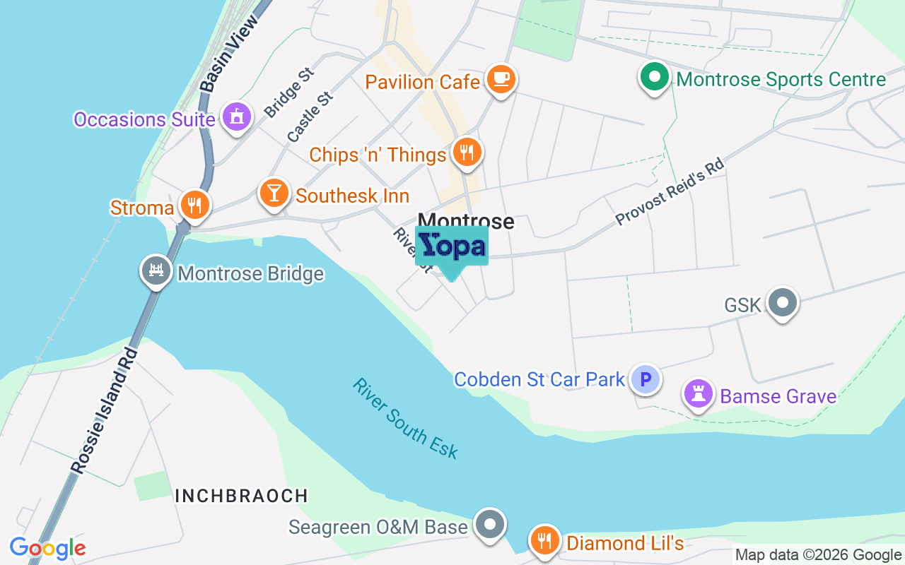 Map showing the location of DD10 8DL