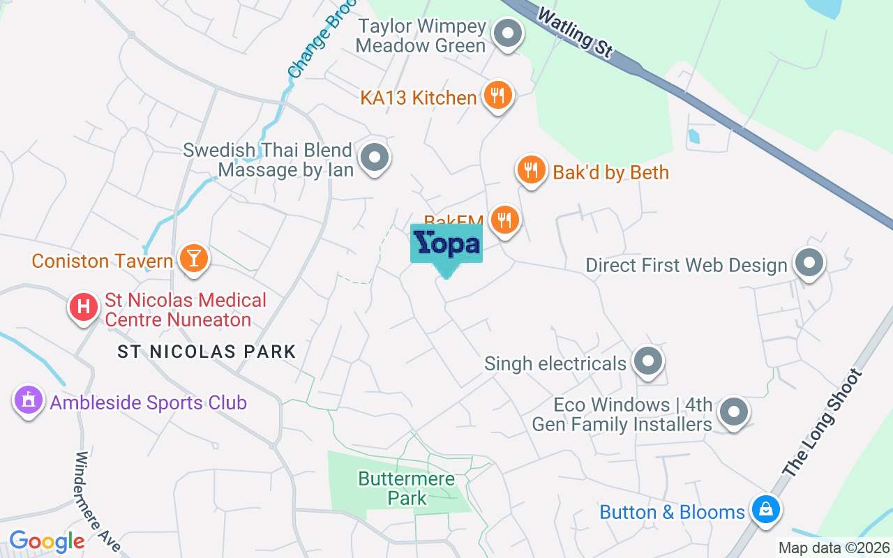 Map showing the location of CV11 7AL