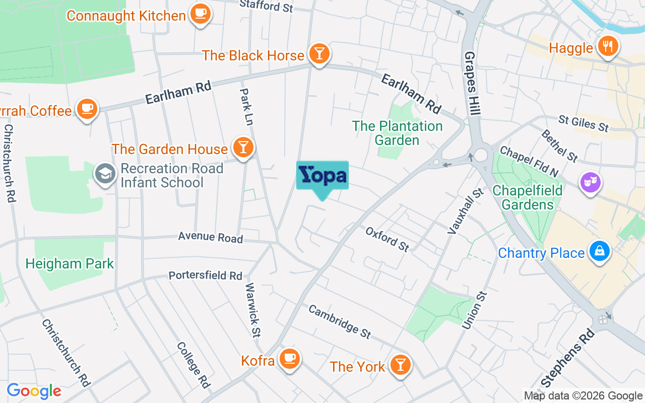 Map showing the location of NR2 2PZ