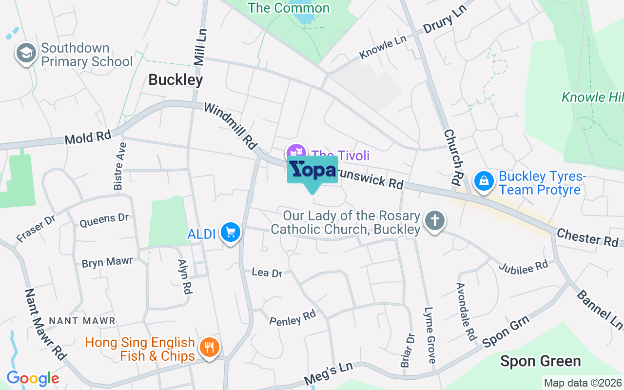 Map showing the location of CH7 2HP