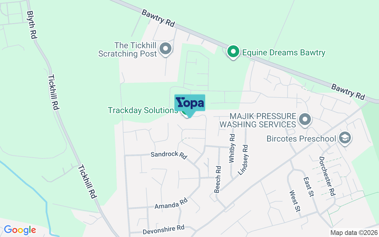 Map showing the location of DN11 8JA