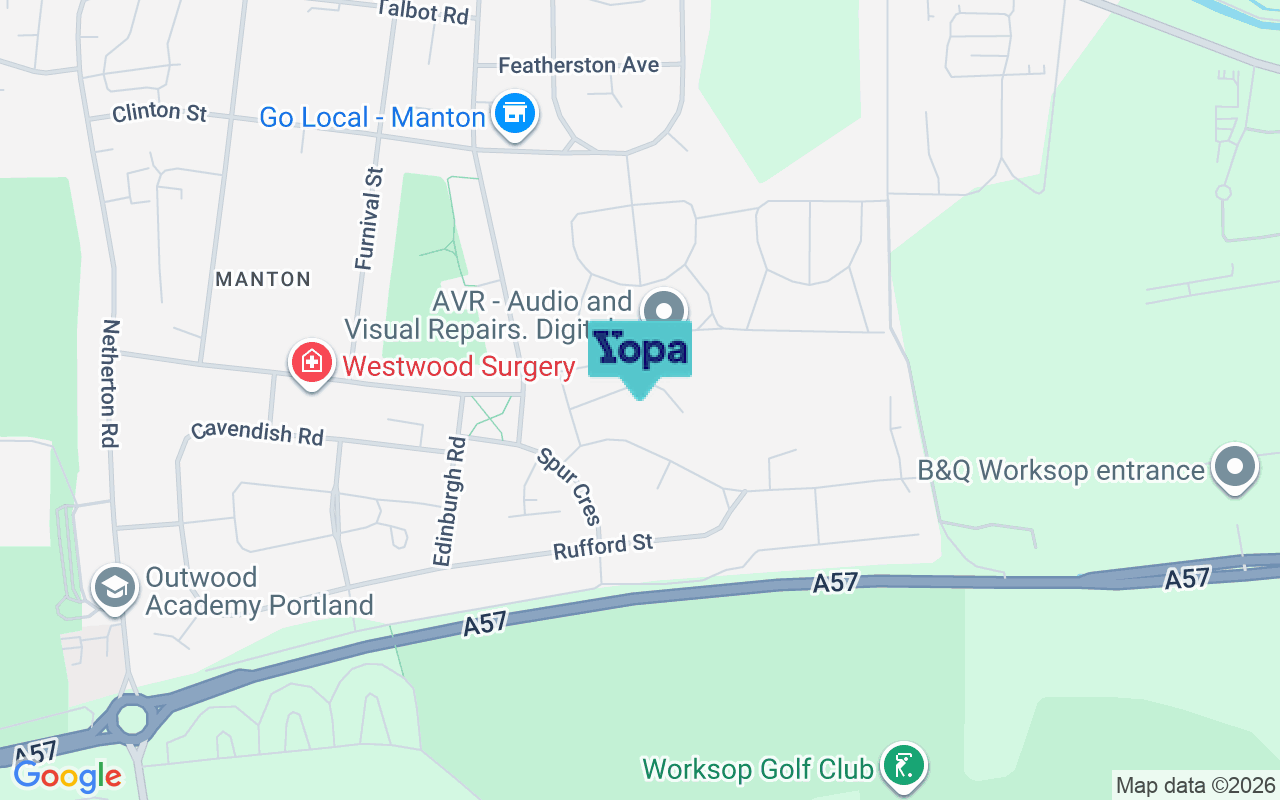 Map showing the location of S80 2UP