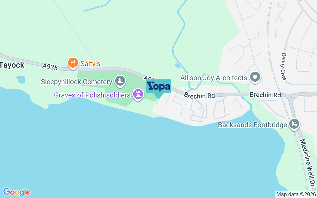 Map showing the location of DD10 9LE