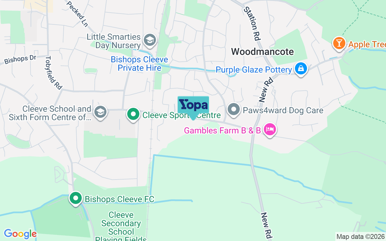 Map showing the location of GL52 9PT