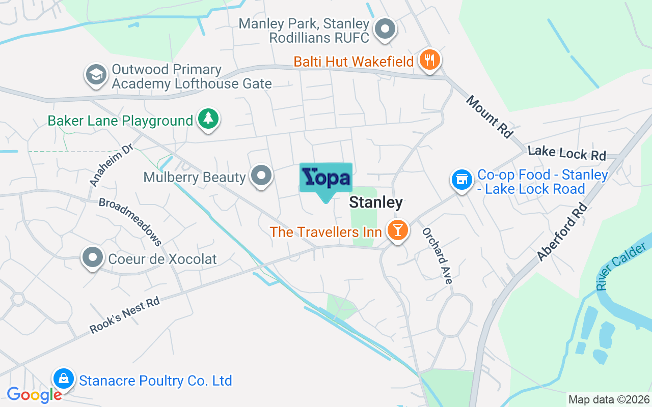Map showing the location of WF3 4HA