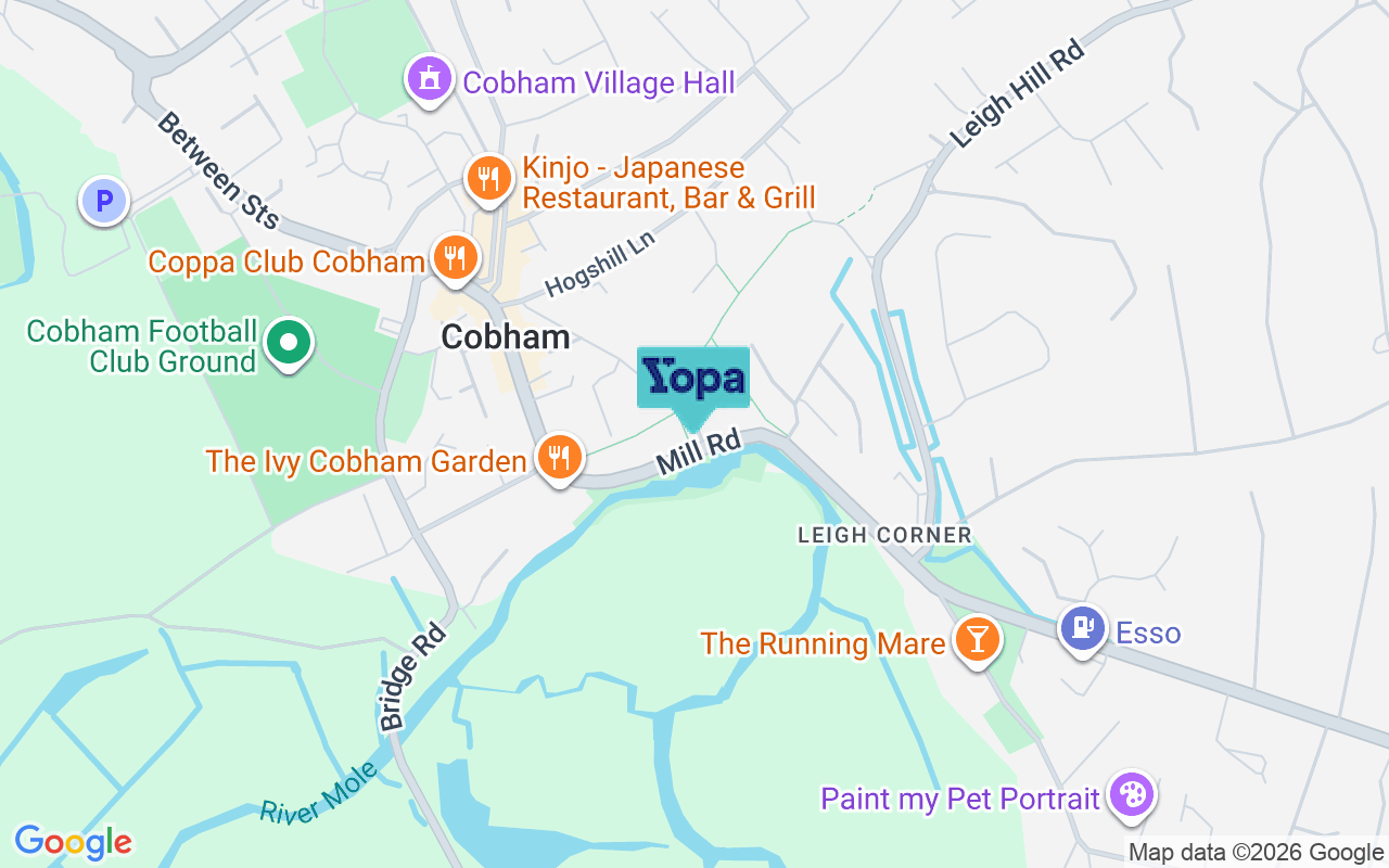 Map showing the location of KT11 3AL