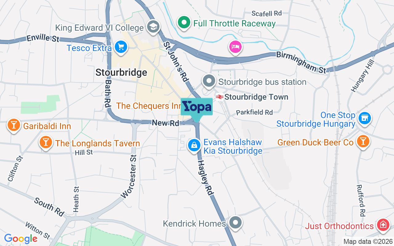 Map showing the location of DY8 1QH