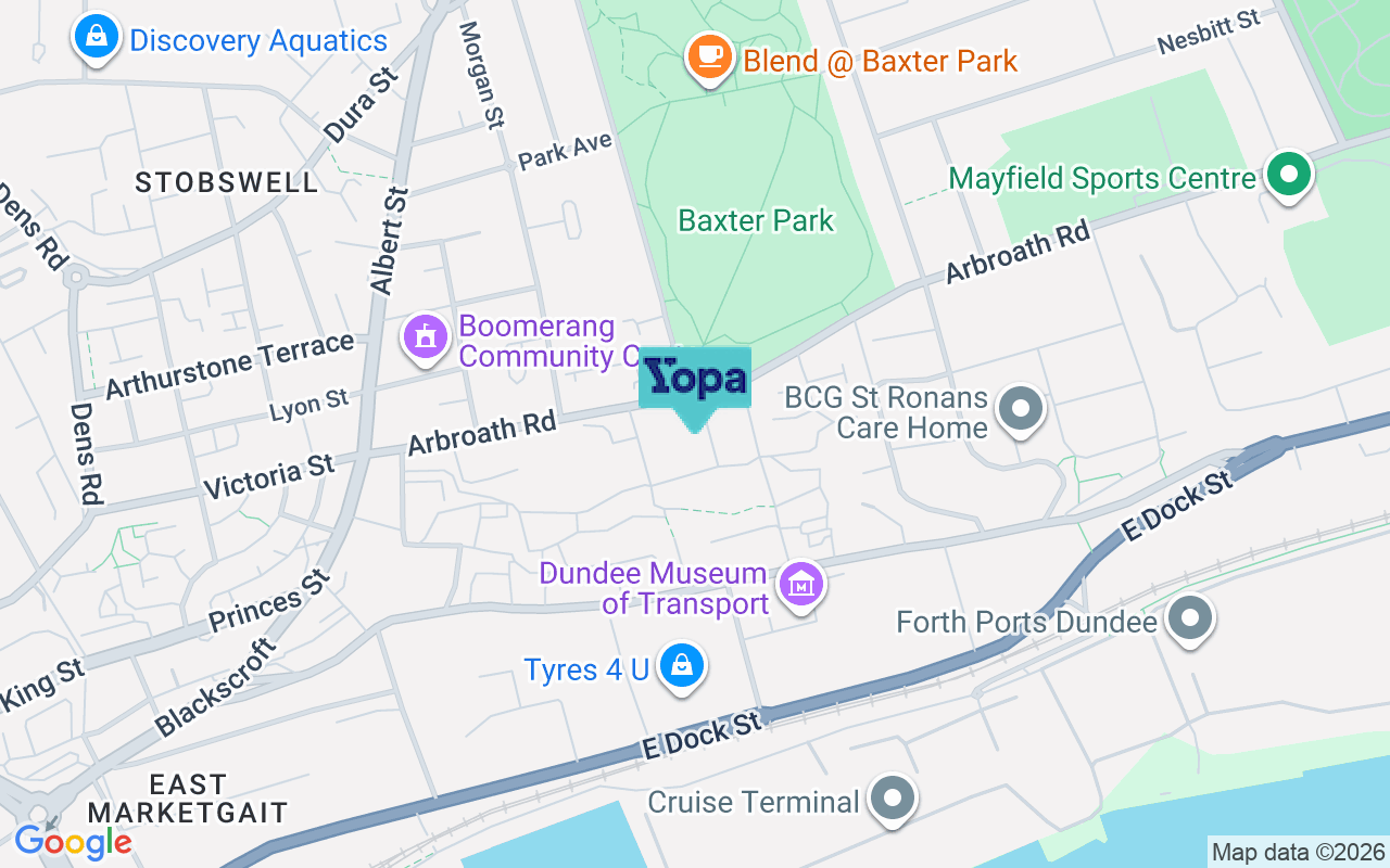 Map showing the location of DD4 6HN