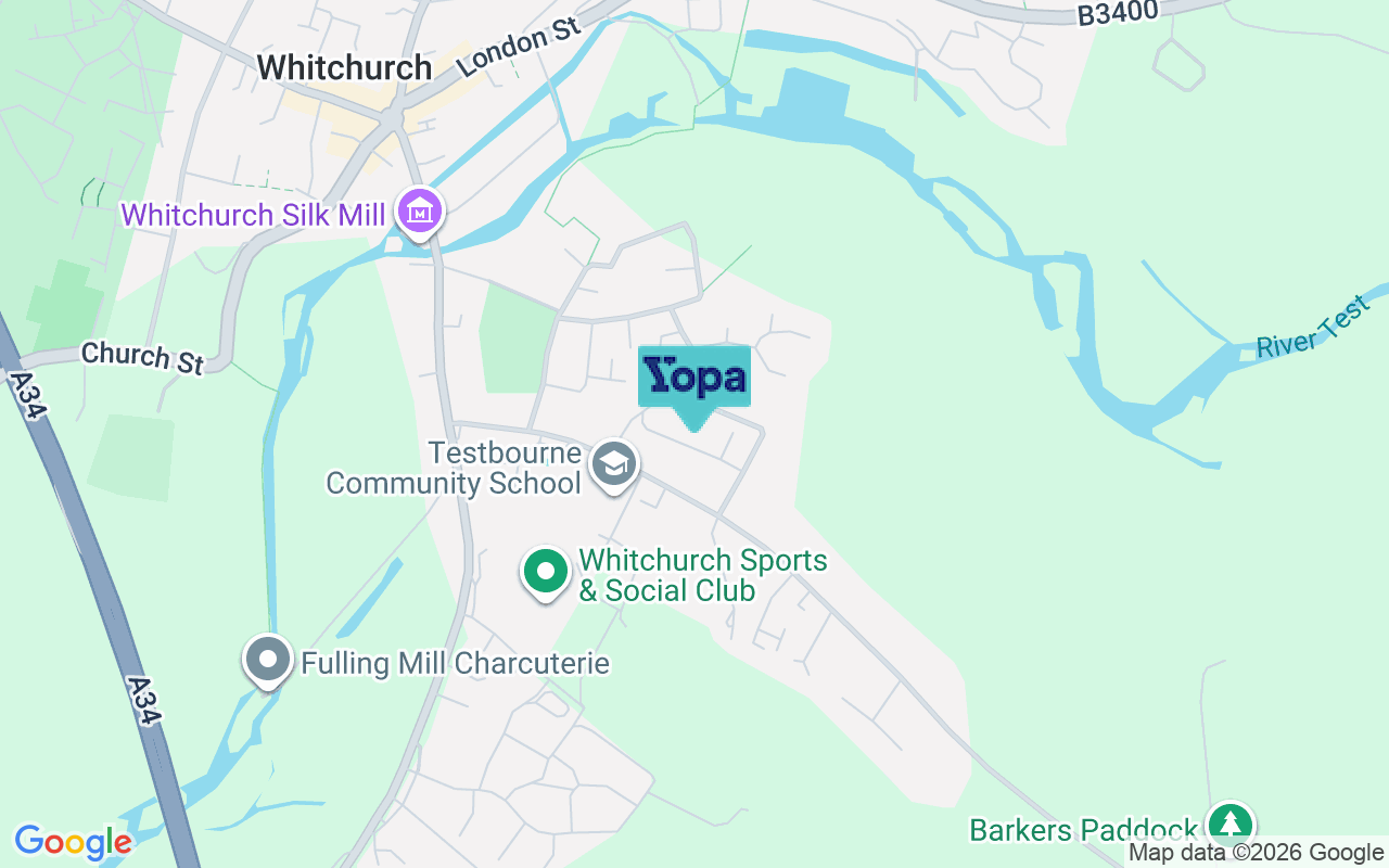 Map showing the location of RG28 7JR