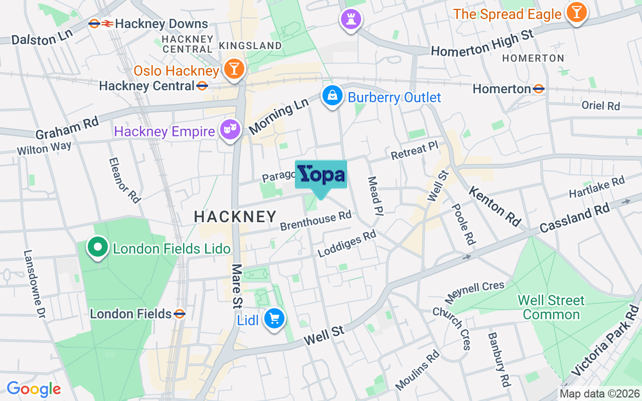 Map showing the location of E9 6QH
