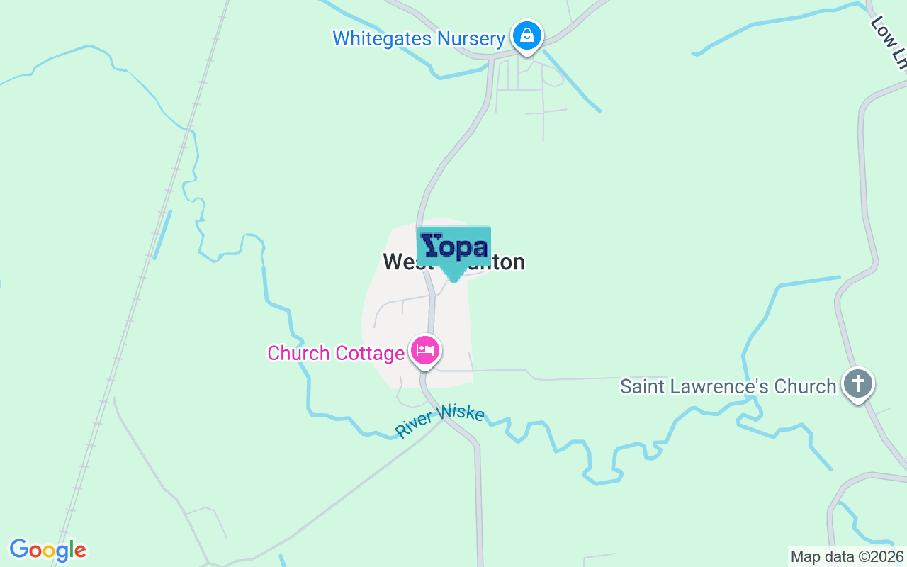 Map showing the location of DL6 2LL