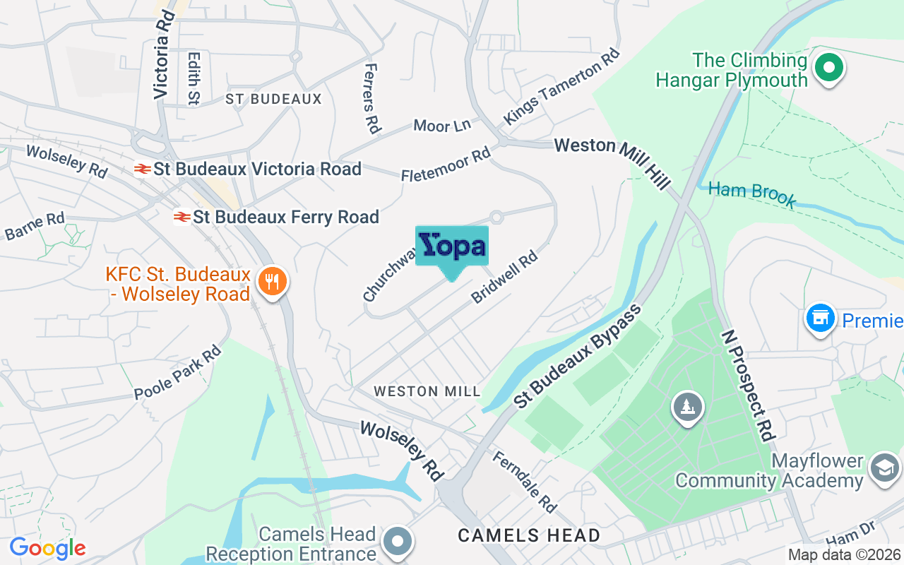 Map showing the location of PL5 1AQ