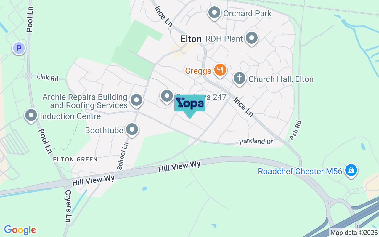 Map showing the location of CH2 4PB