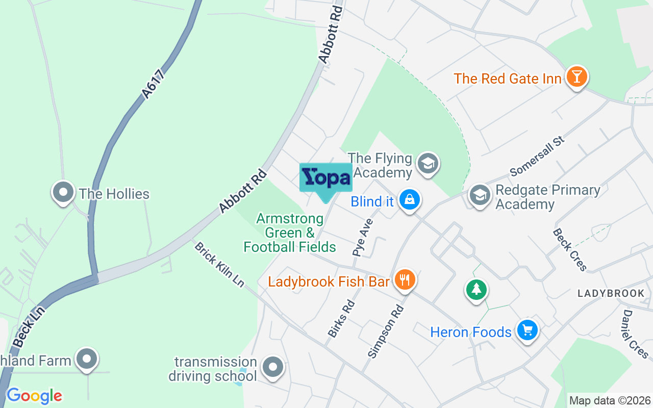 Map showing the location of NG19 6JP