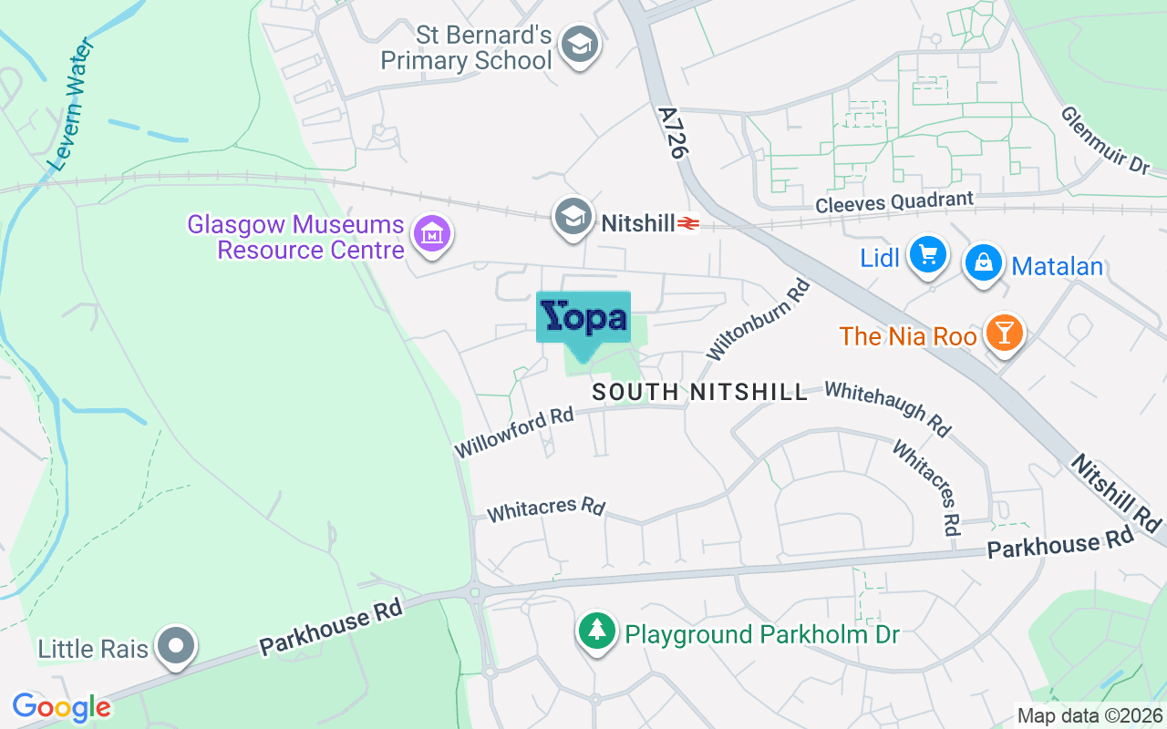 Map showing the location of G53 7ZU