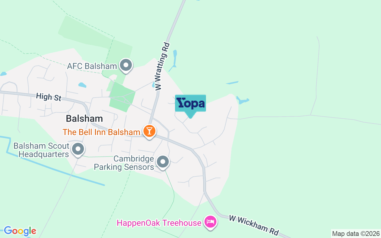 Map showing the location of CB21 4AD