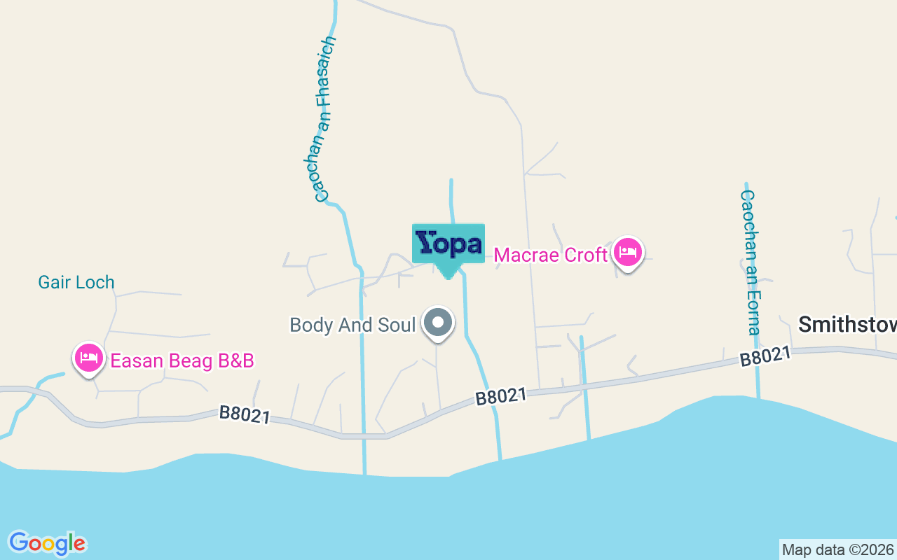 Map showing the location of IV21 2DB
