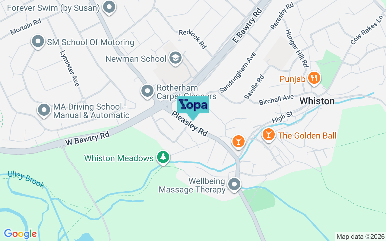 Map showing the location of S60 4HB