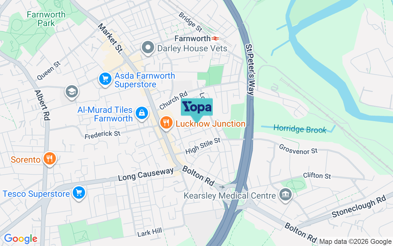 Map showing the location of BL4 8AU