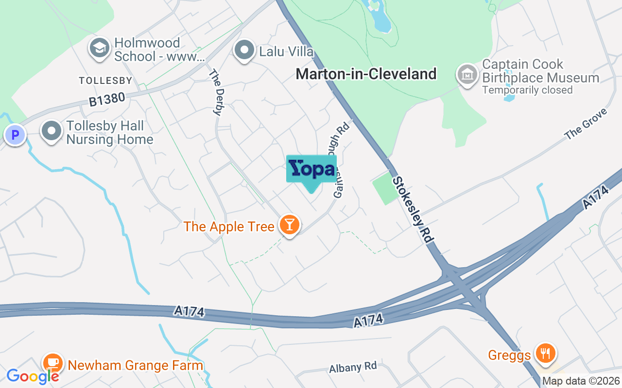 Map showing the location of TS7 8SH