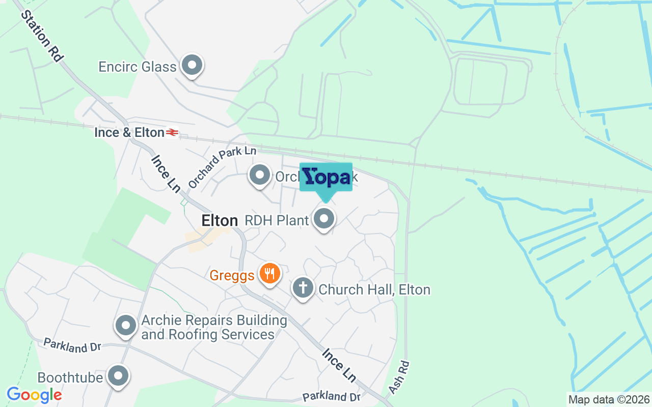 Map showing the location of CH2 4RH