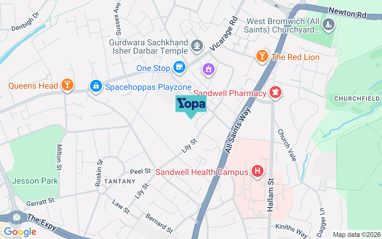 Map showing the location of B71 1RD