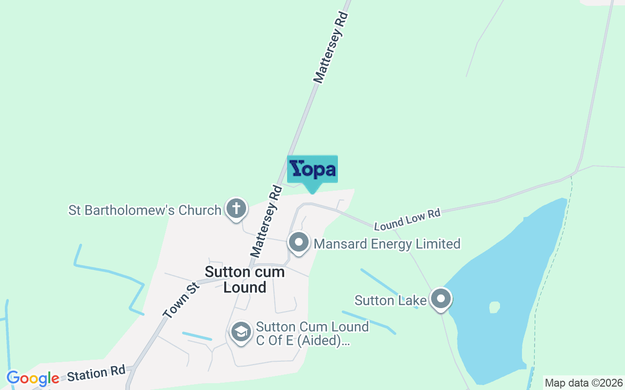 Map showing the location of DN22 8QP
