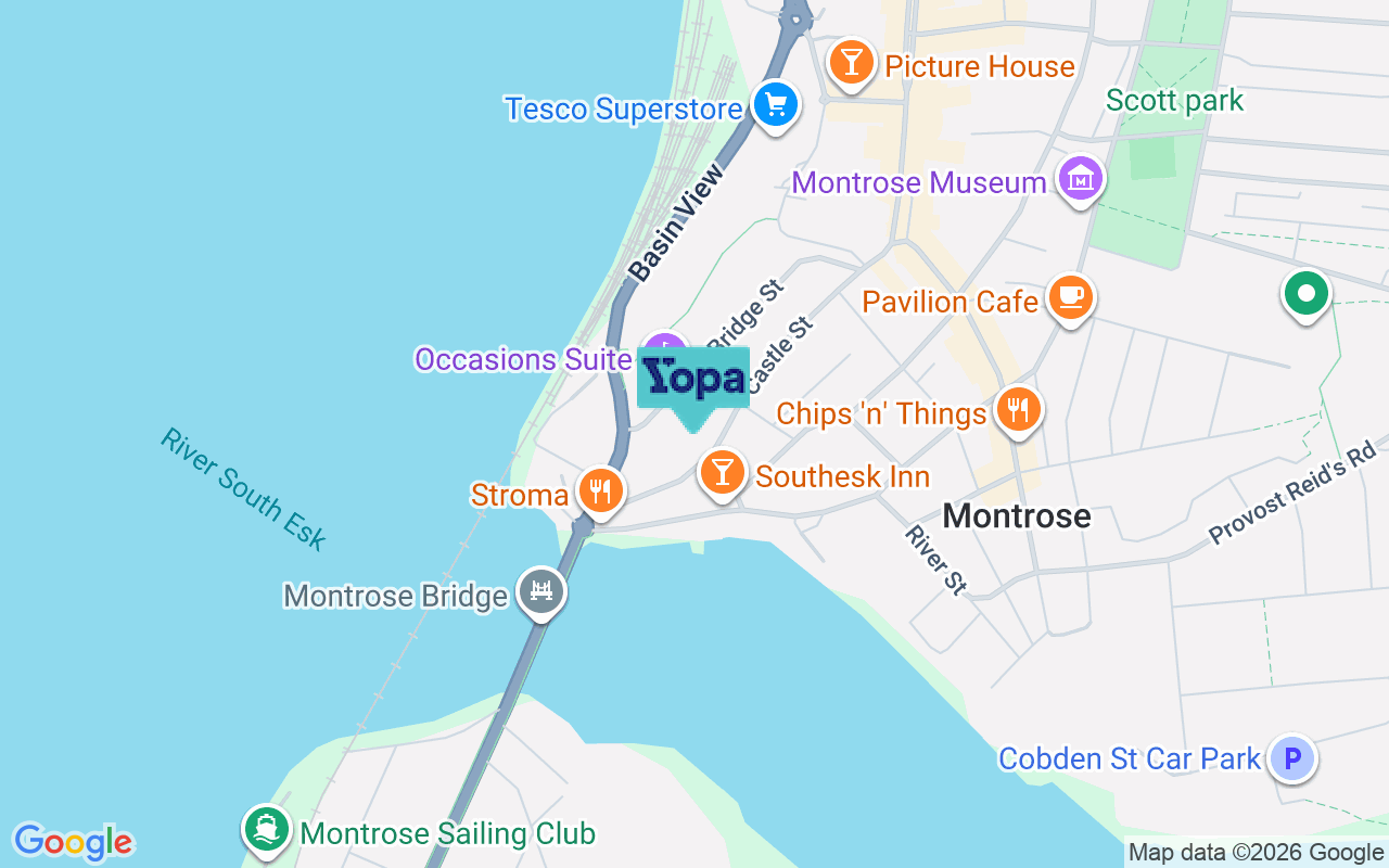 Map showing the location of DD10 8AX