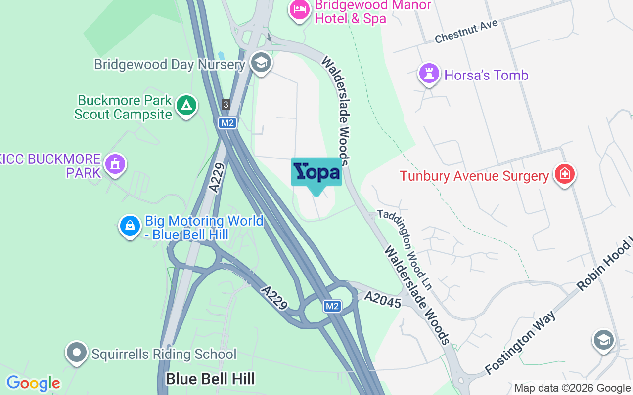Map showing the location of ME5 9RR