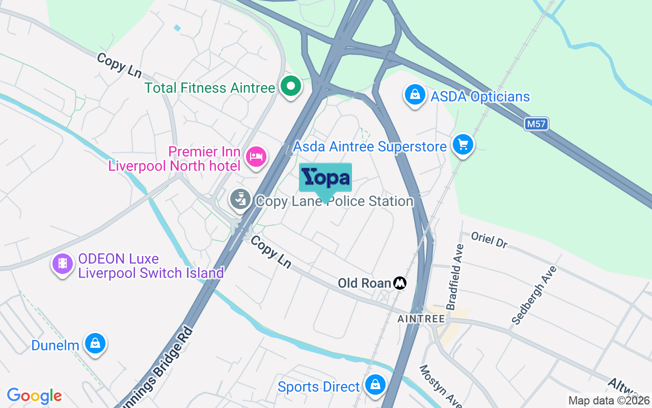 Map showing the location of L30 8SA