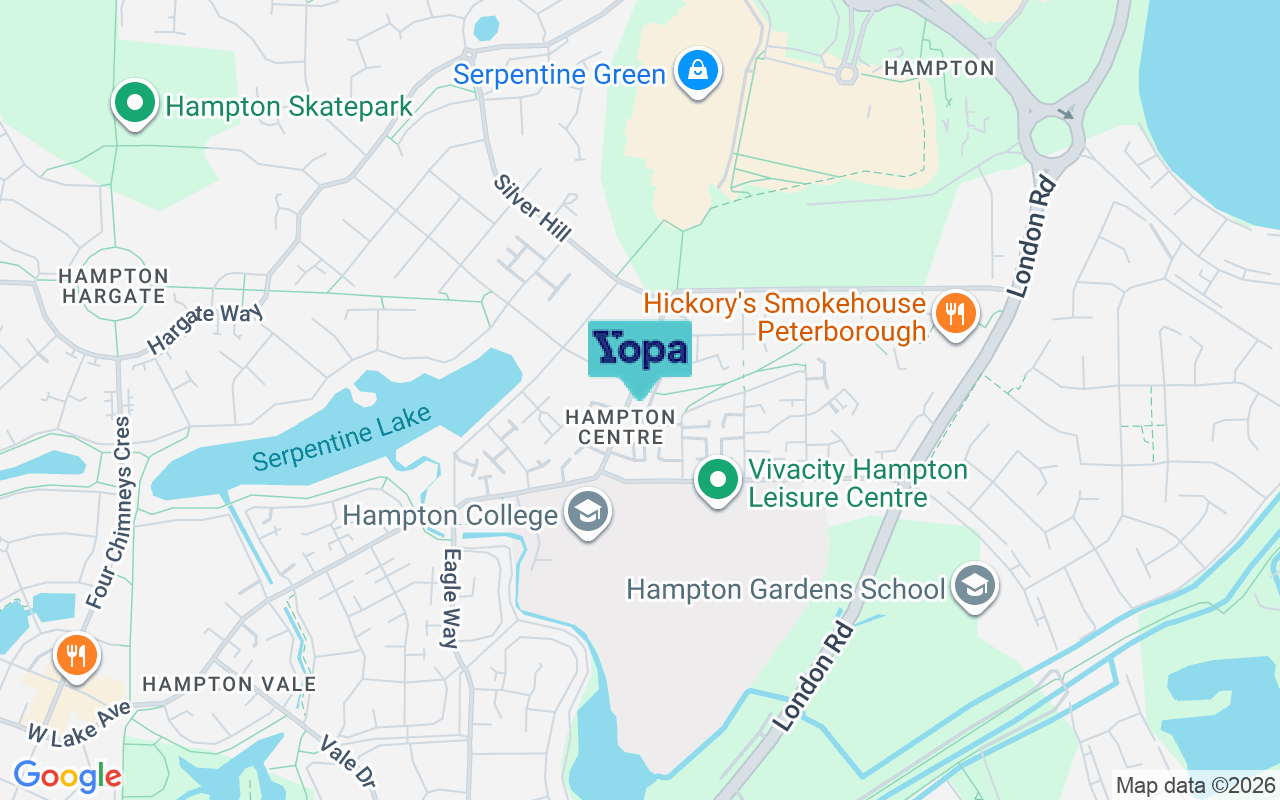 Map showing the location of PE7 8GR