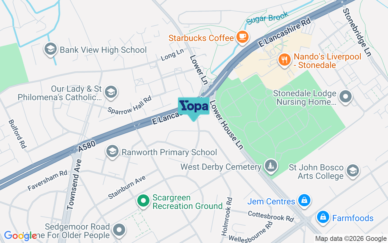 Map showing the location of L11 3DT