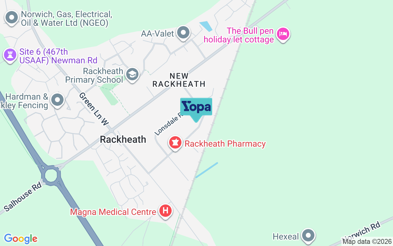 Map showing the location of NR13 6QP