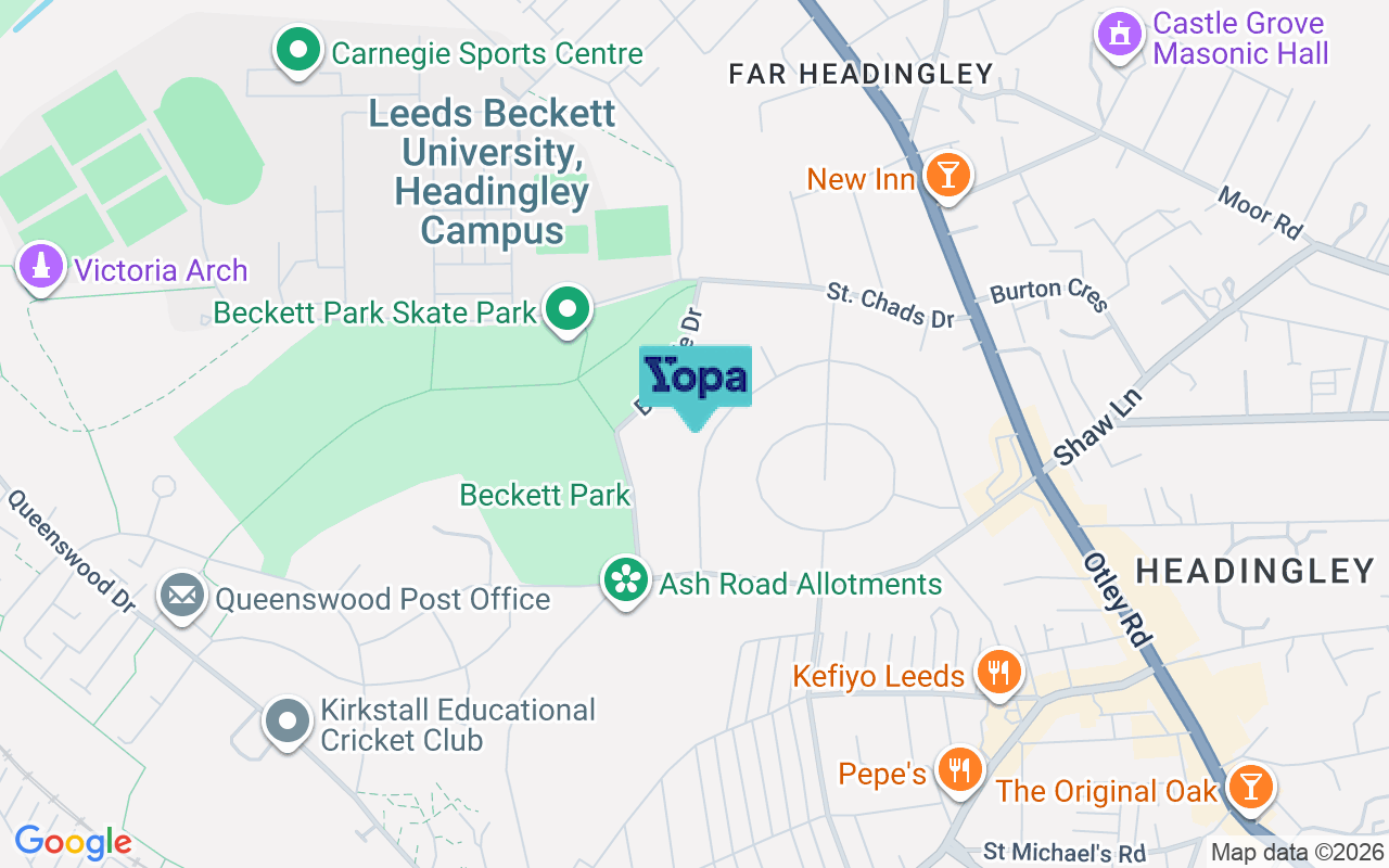 Map showing the location of LS6 3PL
