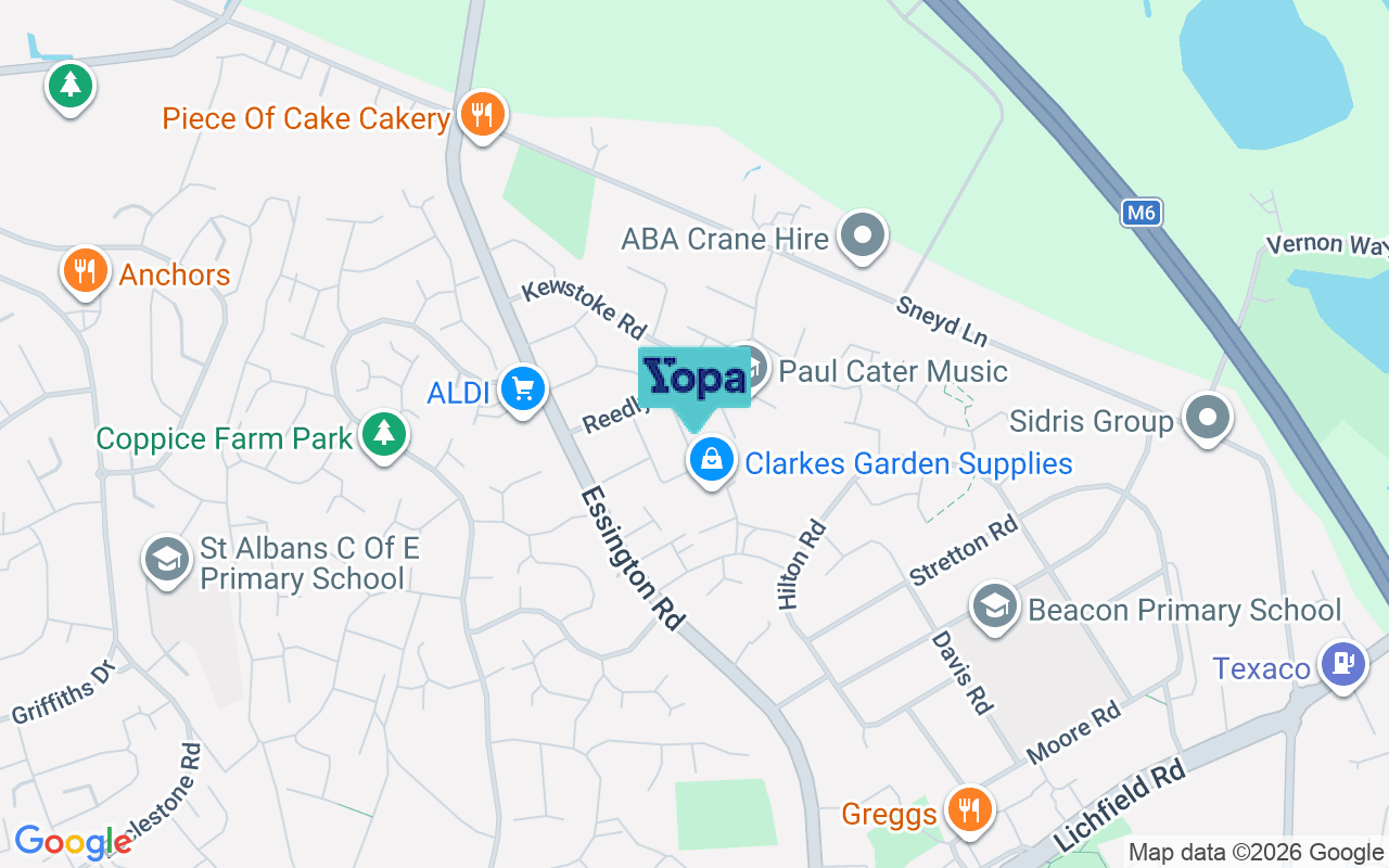 Map showing the location of WV12 5DF