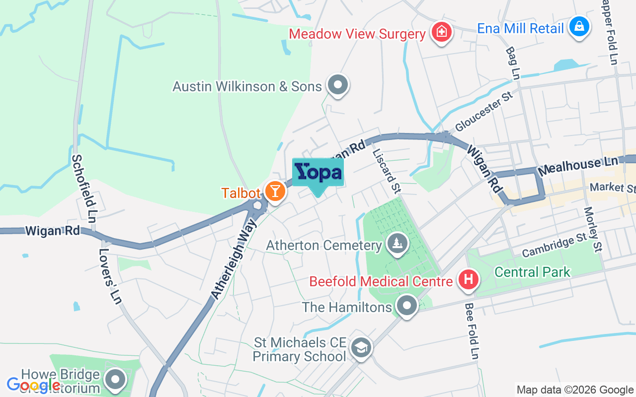 Map showing the location of M46 0SJ