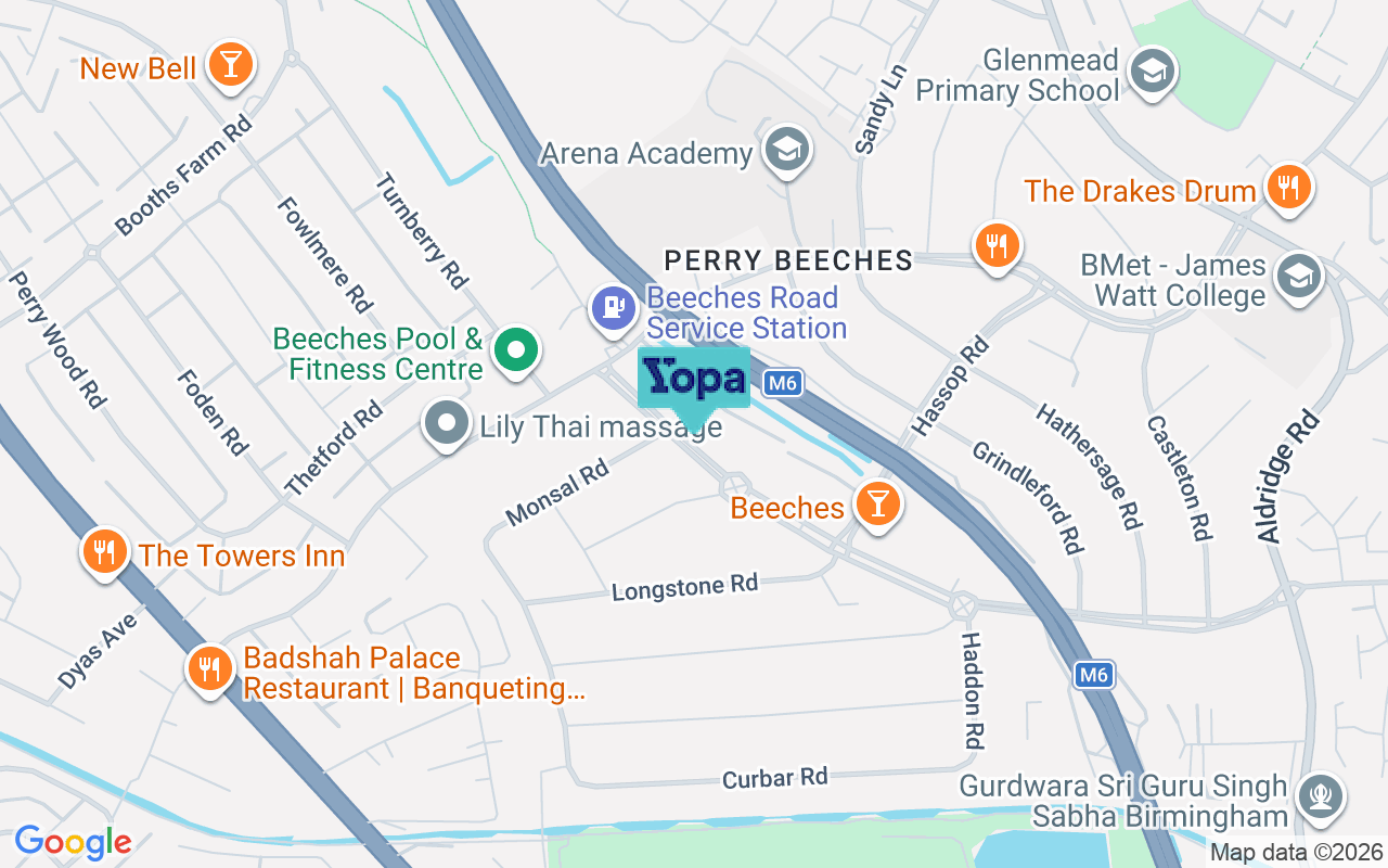 Map showing the location of B42 2PR