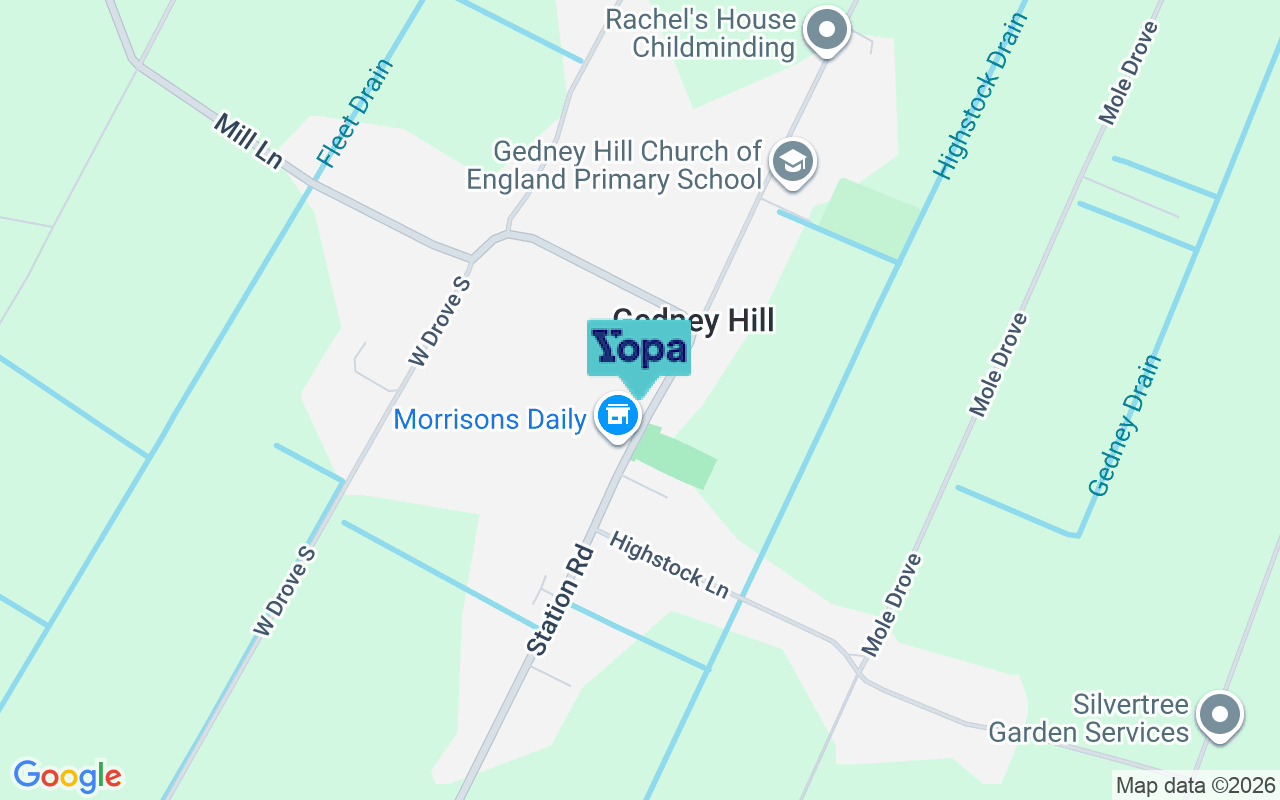 Map showing the location of PE12 0NN