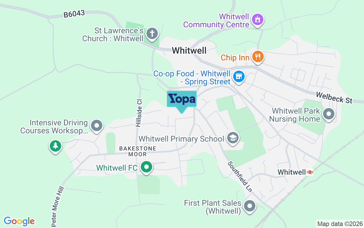 Map showing the location of S80 4PW