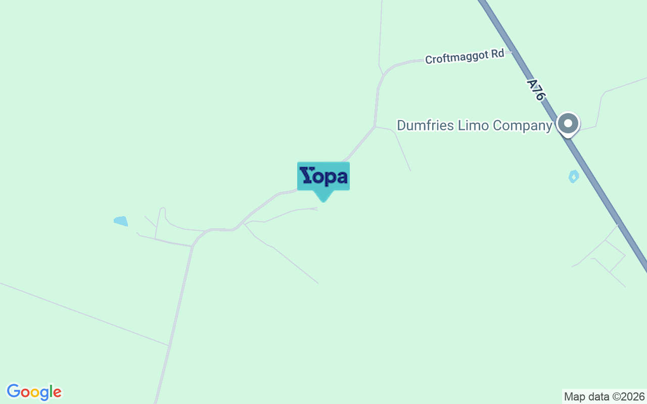 Map showing the location of DG2 0SD