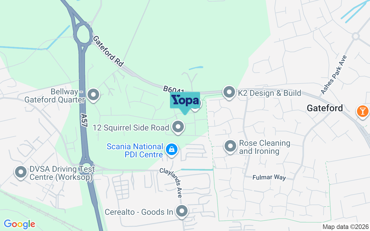 Map showing the location of S81 8FZ