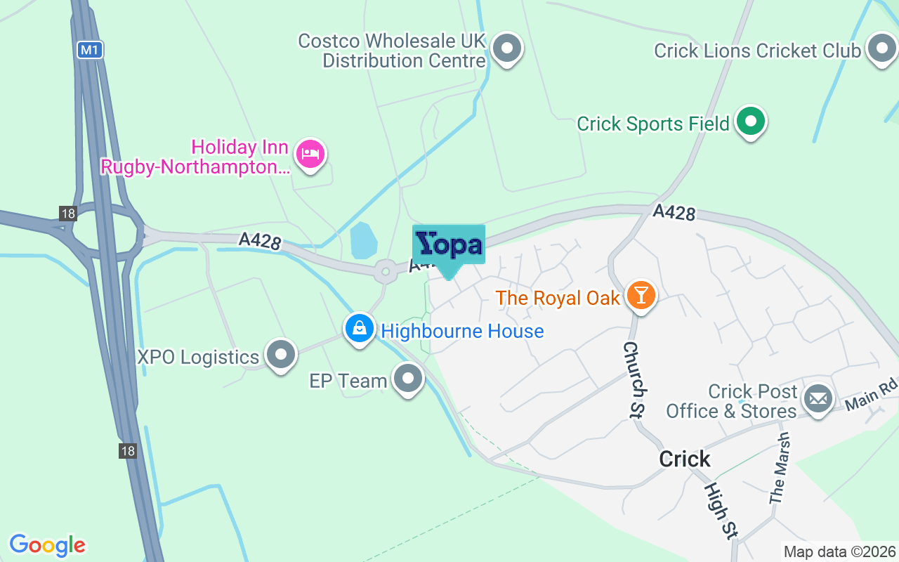 Map showing the location of NN6 7WN