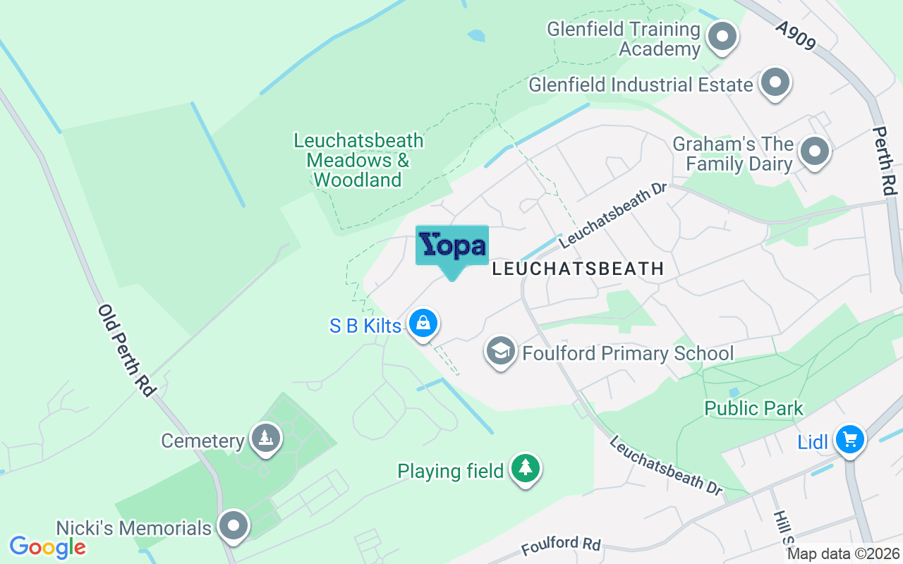 Map showing the location of KY4 9EJ