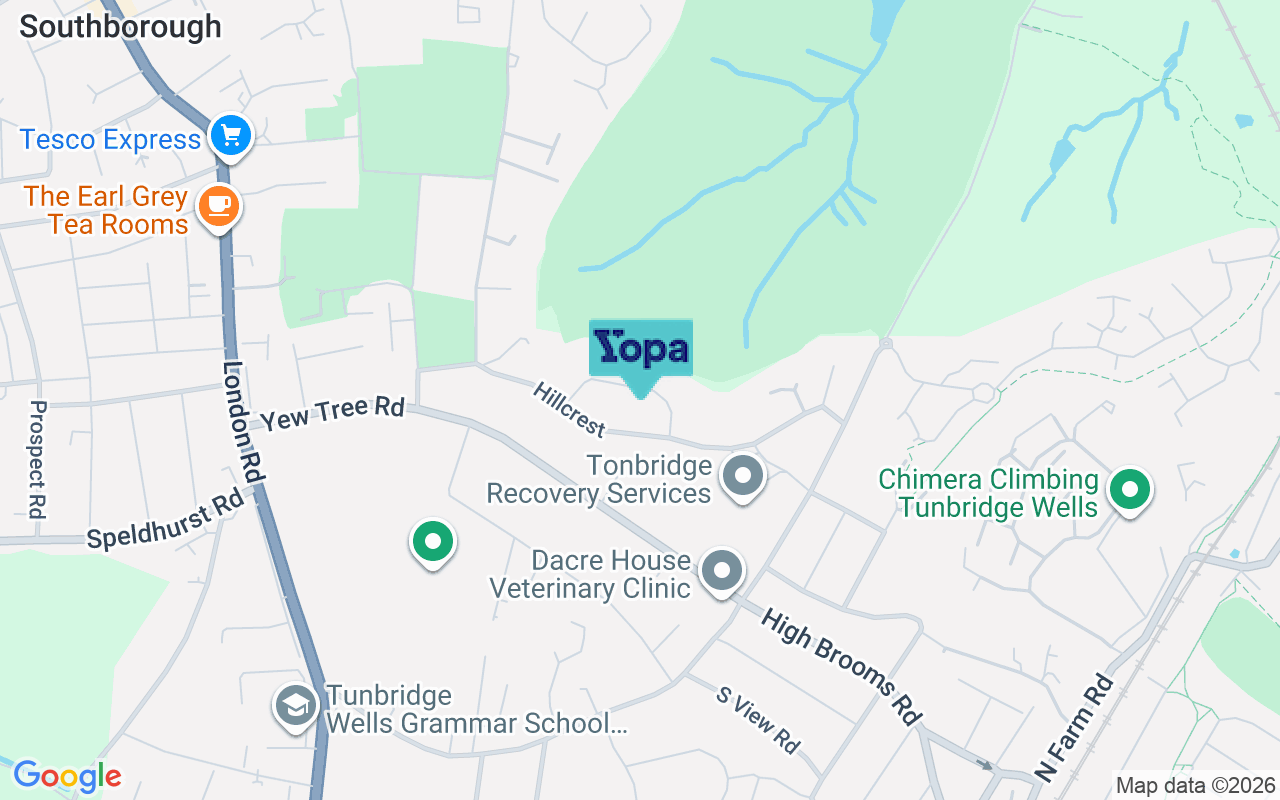 Map showing the location of TN4 0AP