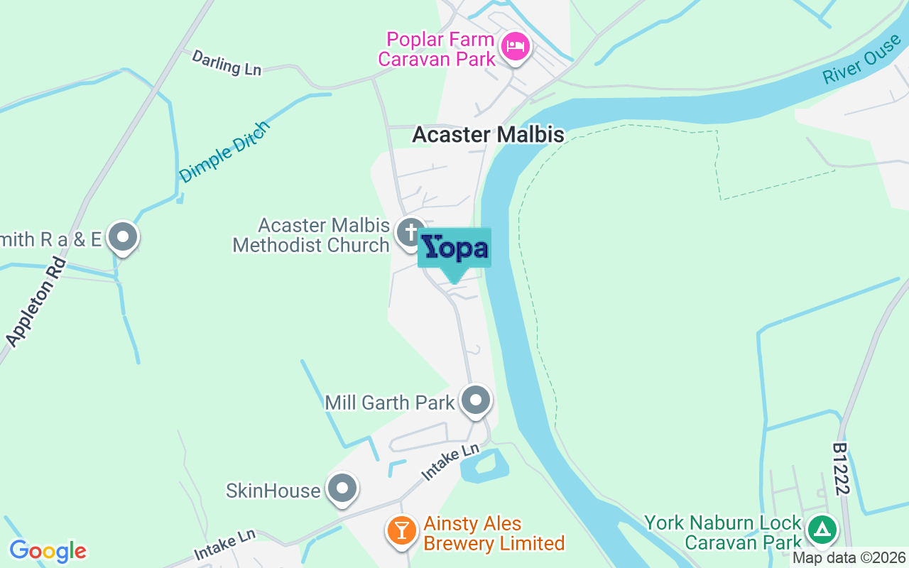 Map showing the location of YO23 2UL