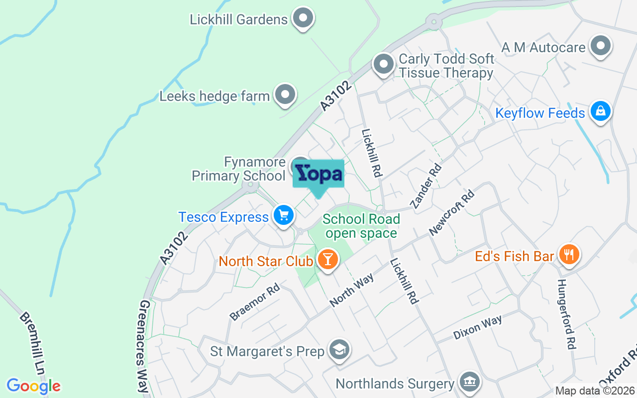 Map showing the location of SN11 9FD
