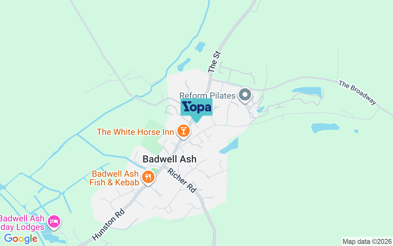 Map showing the location of IP31 3ER